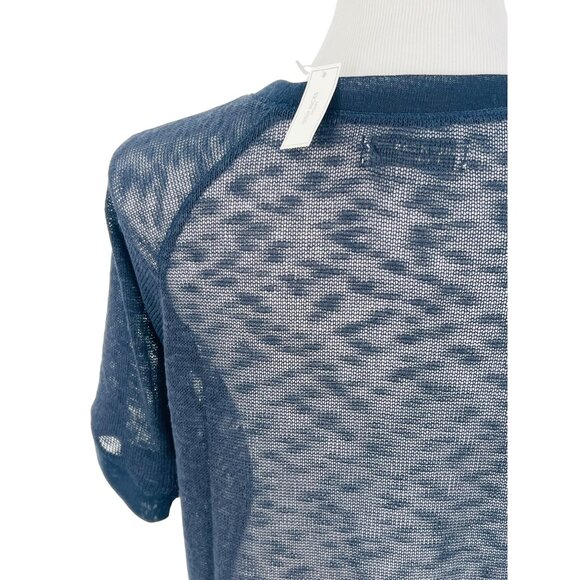 NWT Gilly Hicks x Abercrombie Navy Slouchy Slub Knit Sweater Top - Picture 9 of 14